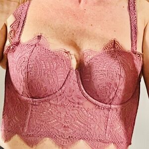 Lace Bralette in Mauve